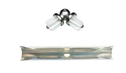 19 mm Verbinder für Gardinenstangen aus Metall