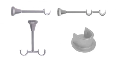 19 mm Metallhalterung