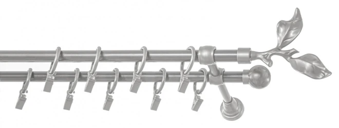 Gardinenstange 16 mm METALL + PVC