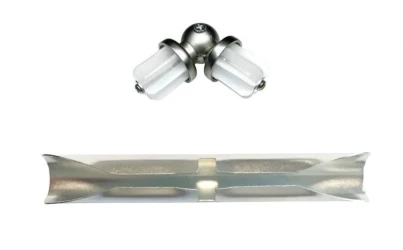 Verbinder für Gardinenstangen aus Metall 16 mm