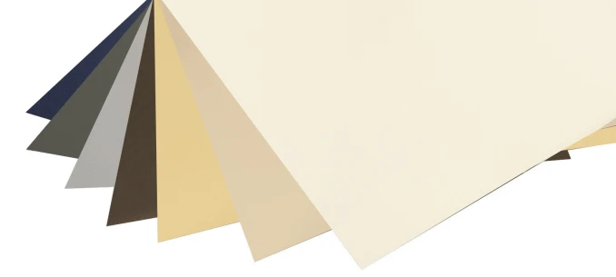 Mustertafel der Rollostoffe