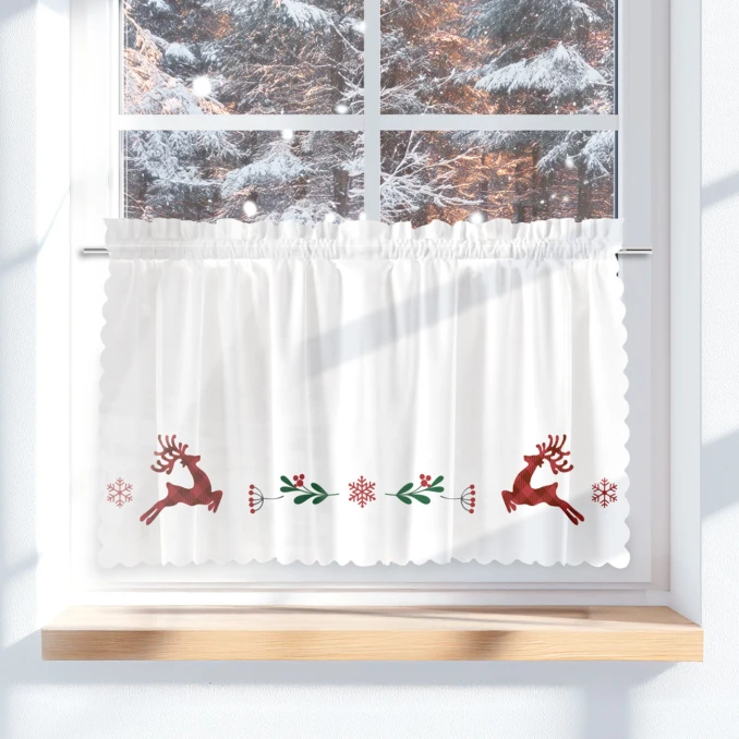 Weihnachtlichevorhänge für ausziehbare Gardinenstange